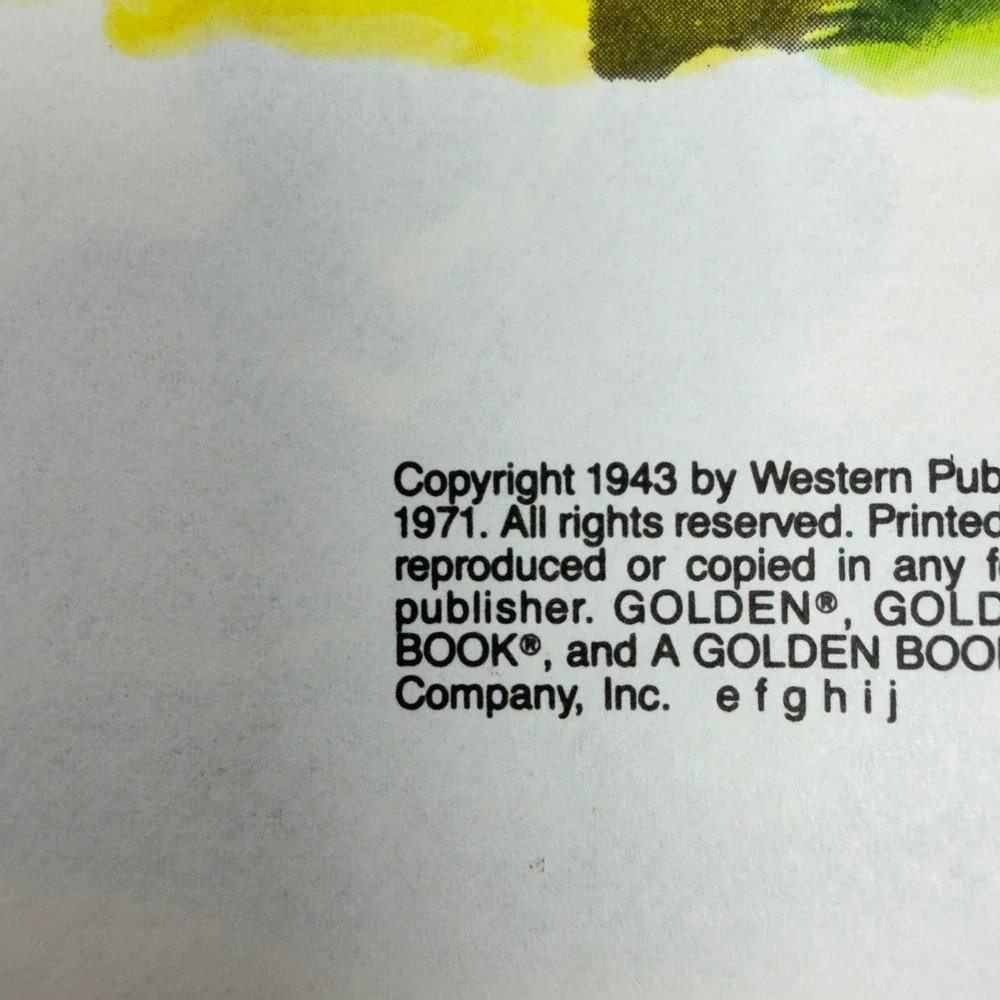 Vintage The Lively Little Rabbit Little Golden Book 1971 Collectable